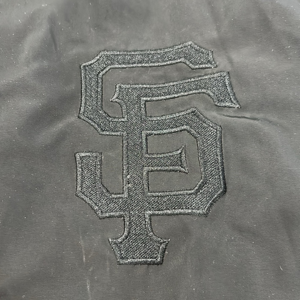 Genuine Merchandise by JH Design Black Lightweight Nylon Bomber Jacket. Size XL
